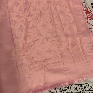 Pink Louis Vuitton Scarf/Shawl